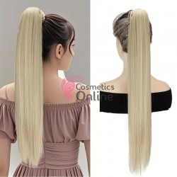 Extensie de par coada cu clema si arici dreapta de 60cm cod MST88 Blond Deschis Ash